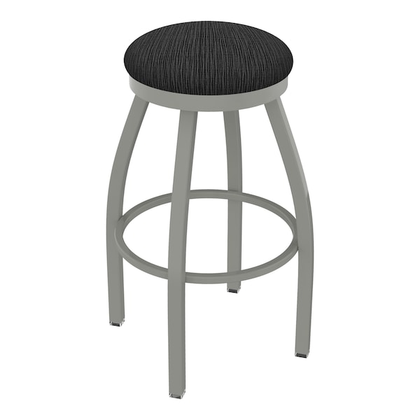 Holland Bar Stool Co 25" Swivel Counter Stool, Nickel Finish, Graph Coal Seat 80225AN018 - main